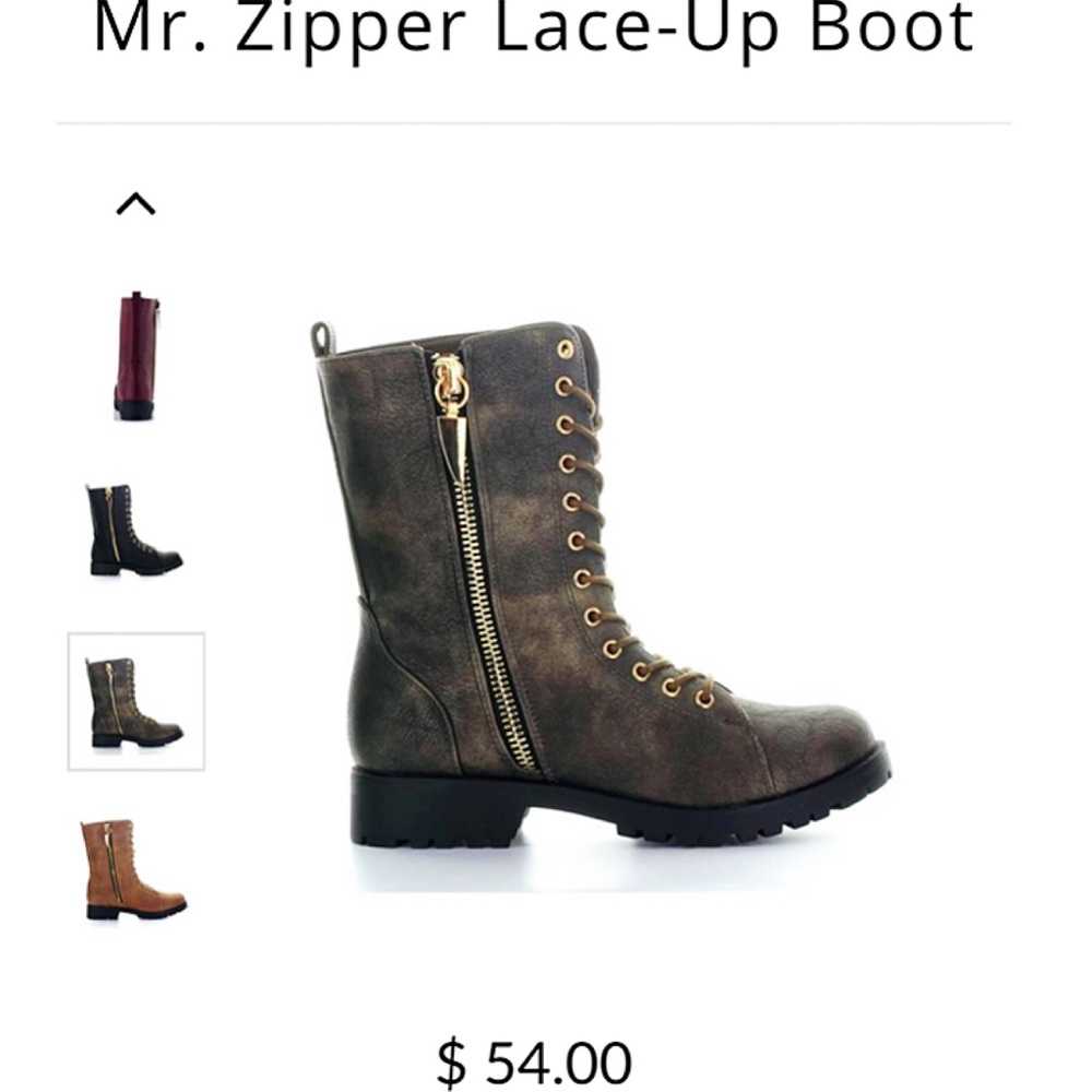 💋SEVEN 7 FOOTWEAR Mr. Zipper Bronze Gold Boots! - Picture 8 of 8